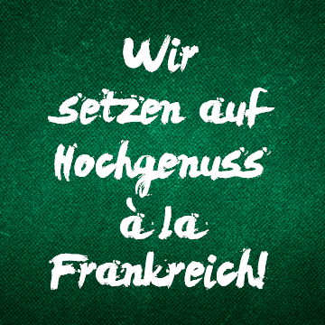 Bakerman setzt auf Hochgenuss à la Frankreich!